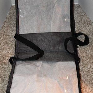 Thirty One Stroll & Roll Storage Tote in Charcoal Crosshatch